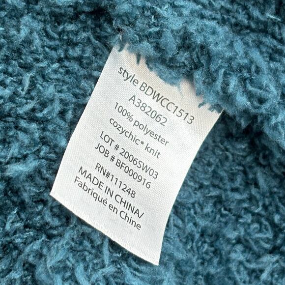 Barefoot Dreams Teal CozyChic Boardwalk Cardigan Sweater - Picture 11 of 12